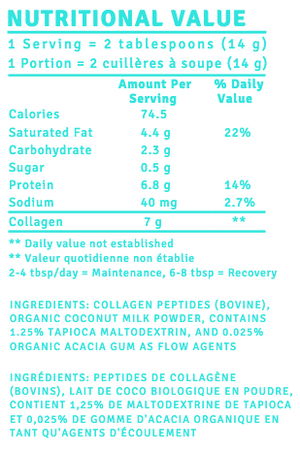 Collagen Creamer (Dairy Free) - 450 grams